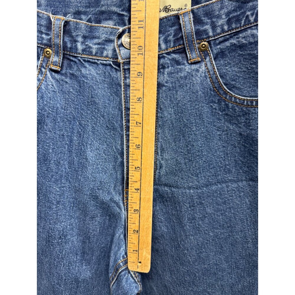 Eddie Bauer Womens Blue Denim Jeans Size 10 Mid-Rise Straight-Leg 100% Cotton - Picture 6 of 10